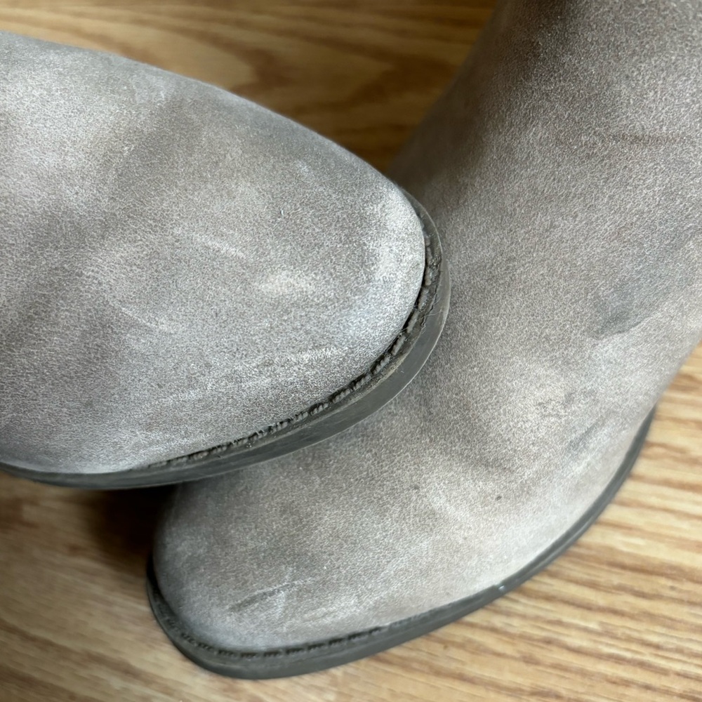 Trendy Faux Leather Ankle Boots in Beige | K&M - Picture 5 of 7